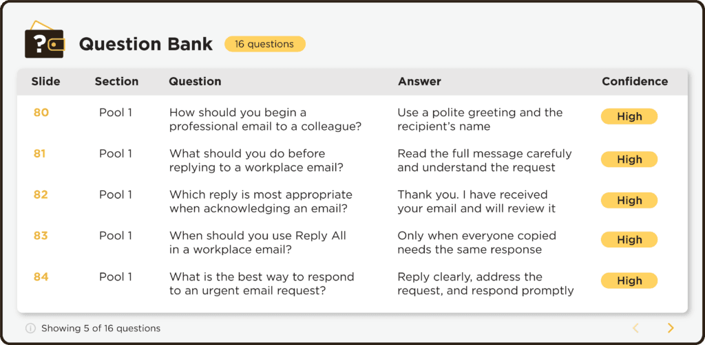 Question-and-Answer Information Extracted